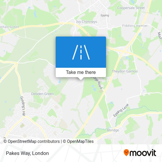 Pakes Way map