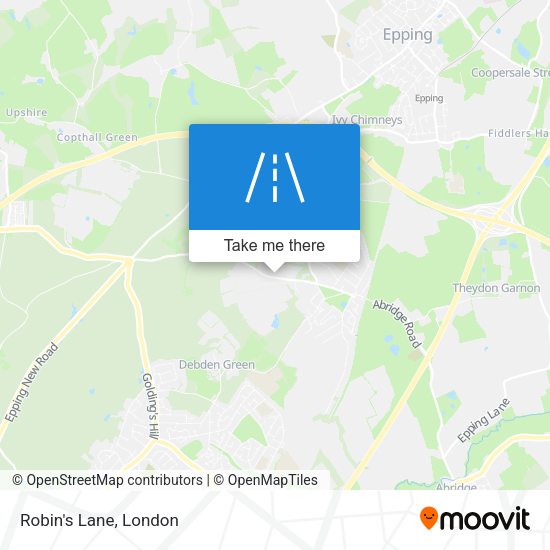 Robin's Lane map