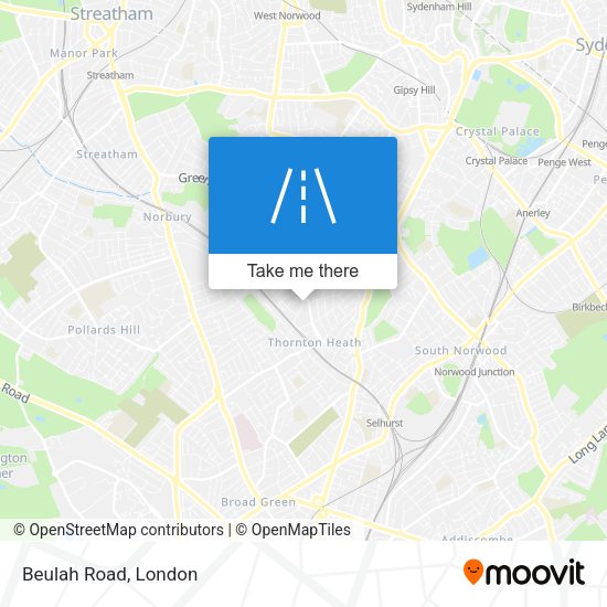 Beulah Road map