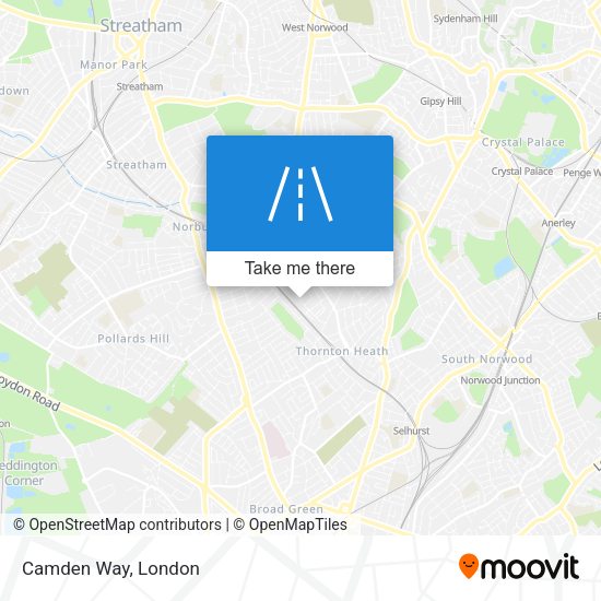 Camden Way map