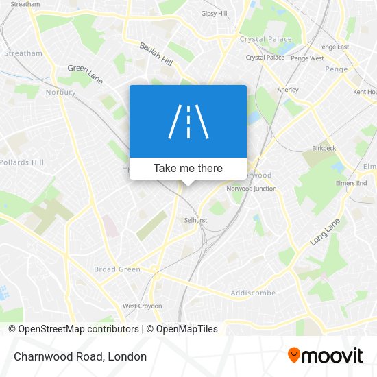 Charnwood Road map
