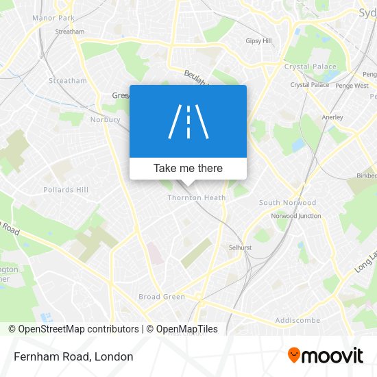 Fernham Road map