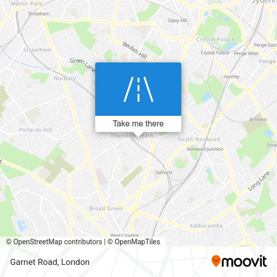Garnet Road map
