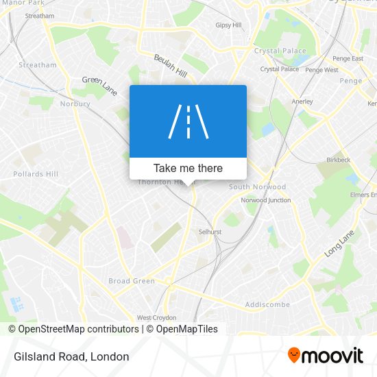 Gilsland Road map