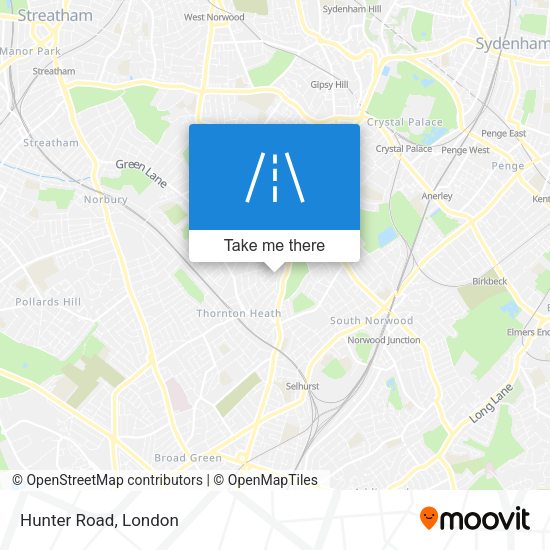 Hunter Road map