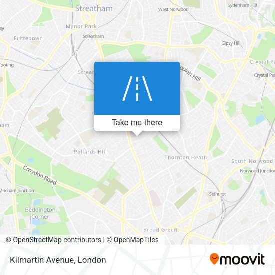 Kilmartin Avenue map