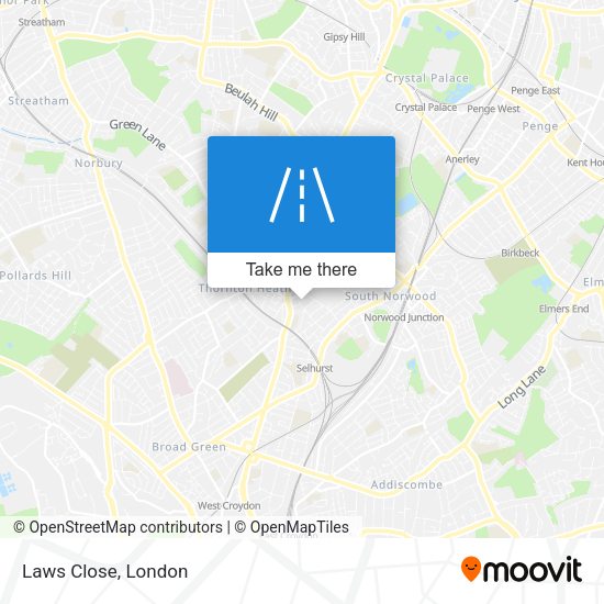 Laws Close map