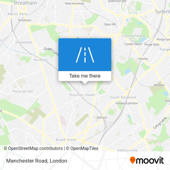 Manchester Road map