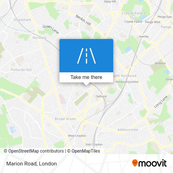 Marion Road map