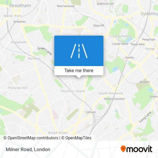 Milner Road map