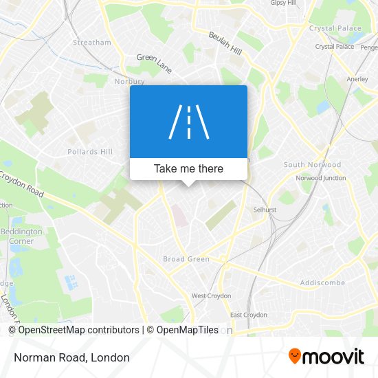 Norman Road map