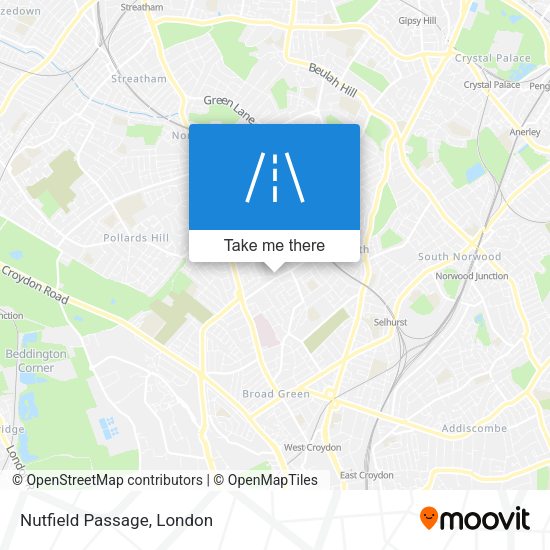 Nutfield Passage map