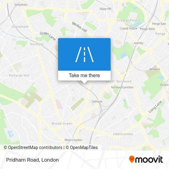 Pridham Road map