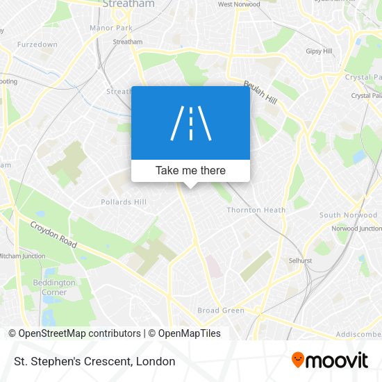 St. Stephen's Crescent map