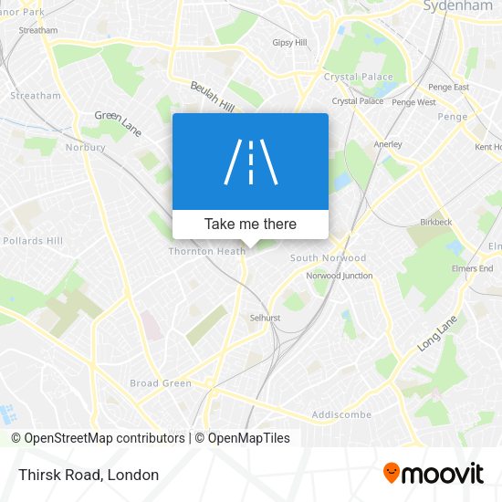 Thirsk Road map