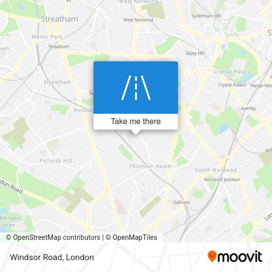 Windsor Road map