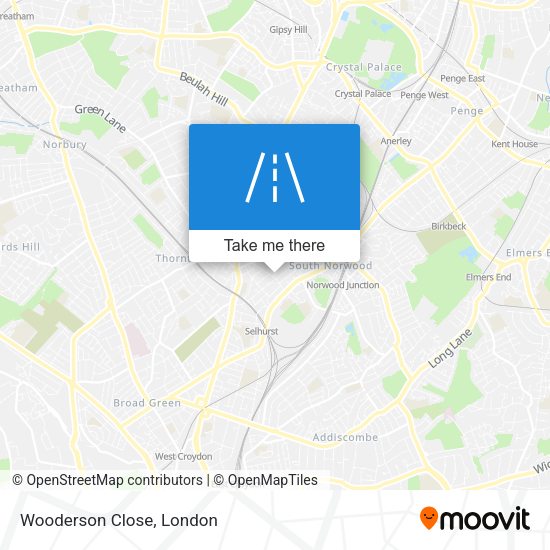 Wooderson Close map