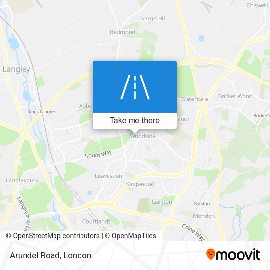 Arundel Road map