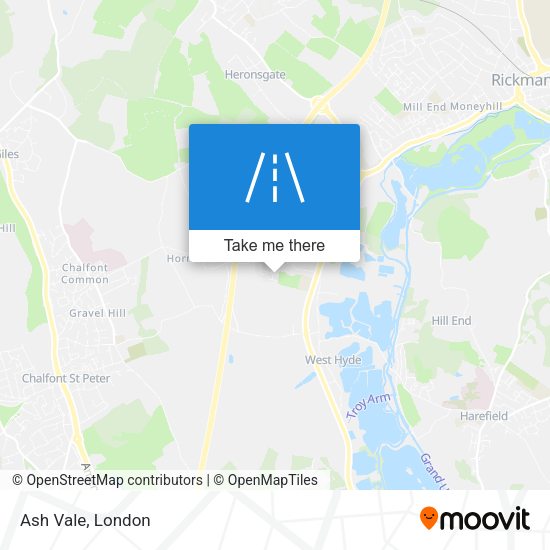 Ash Vale map