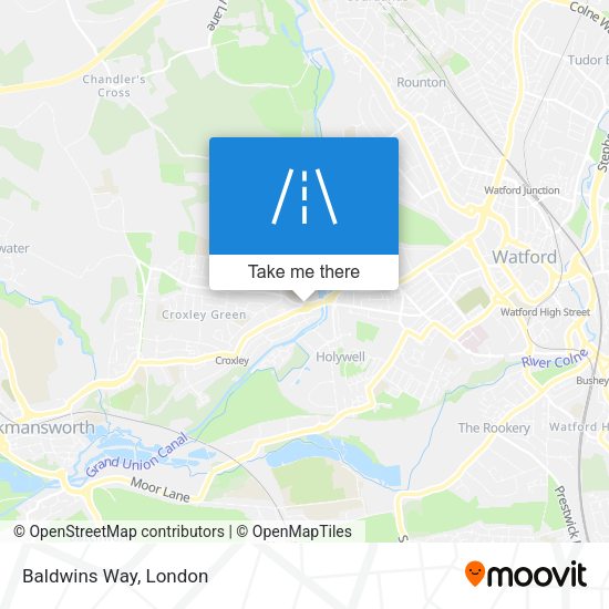 Baldwins Way map