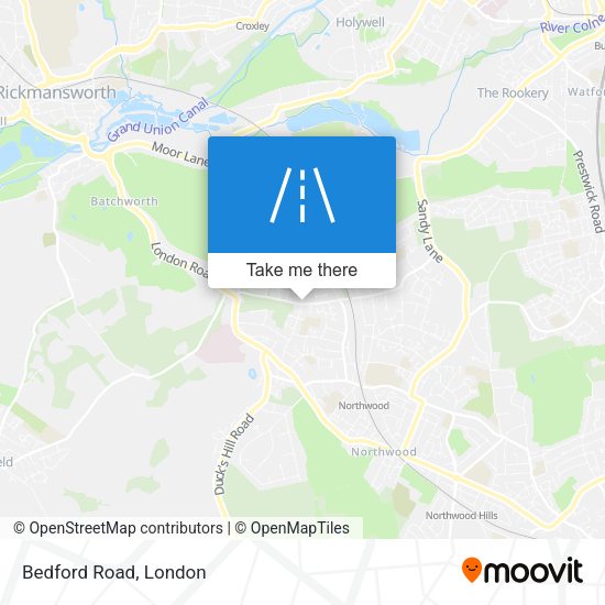 Bedford Road map