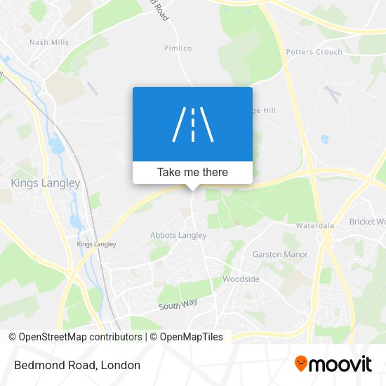 Bedmond Road map