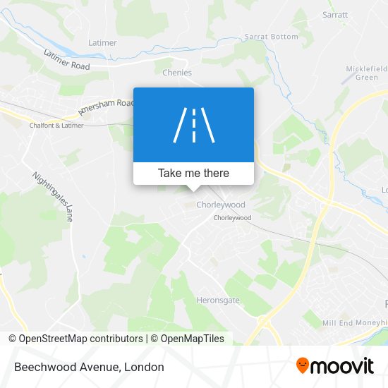 Beechwood Avenue map