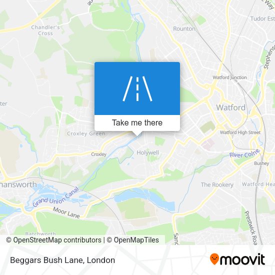 Beggars Bush Lane map