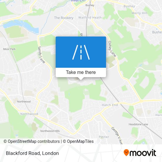Blackford Road map