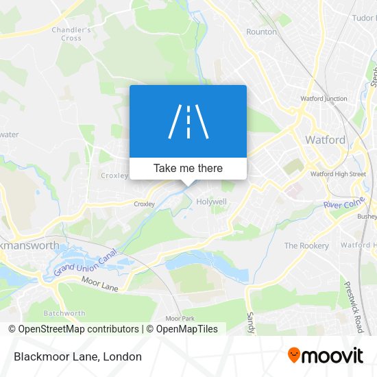 Blackmoor Lane map