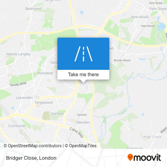 Bridger Close map