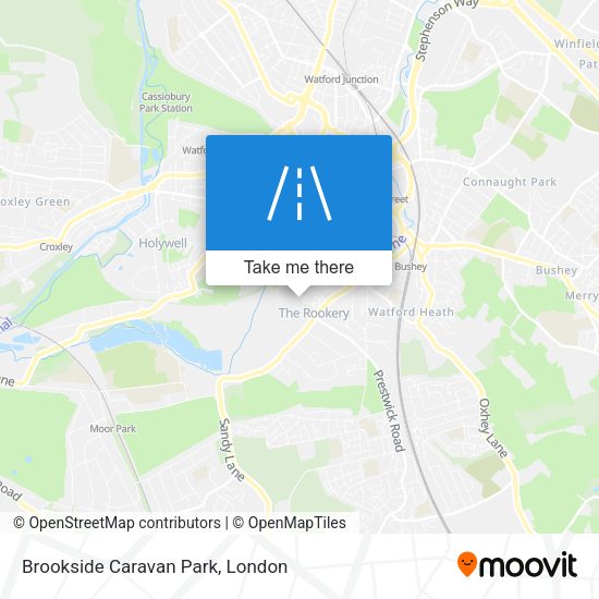 Brookside Caravan Park map