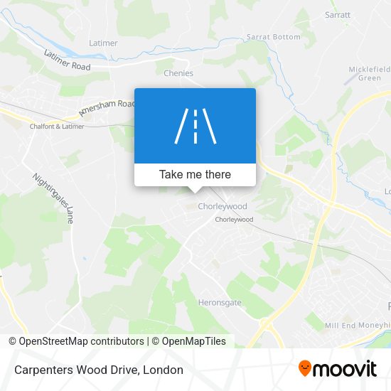 Carpenters Wood Drive map
