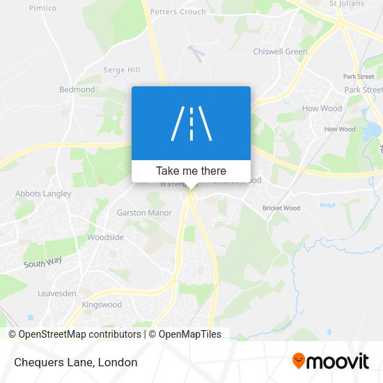 Chequers Lane map