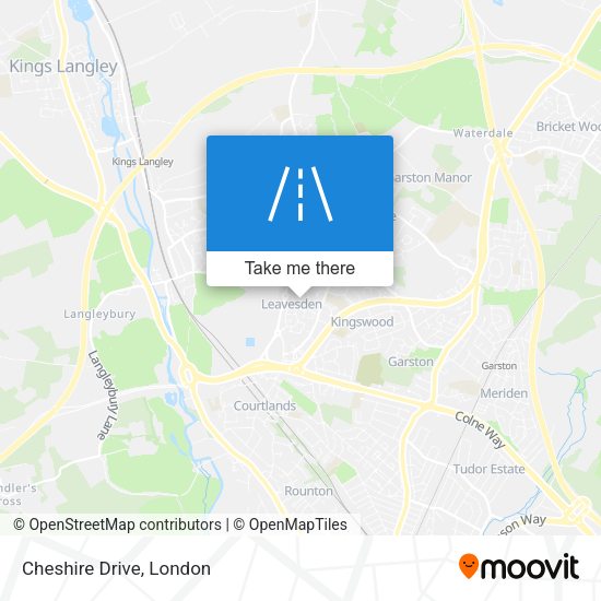 Cheshire Drive map