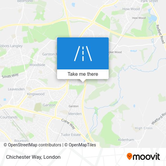 Chichester Way map