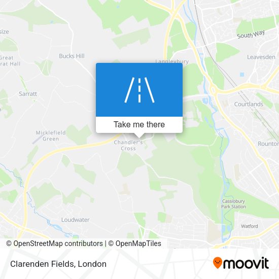 Clarenden Fields map