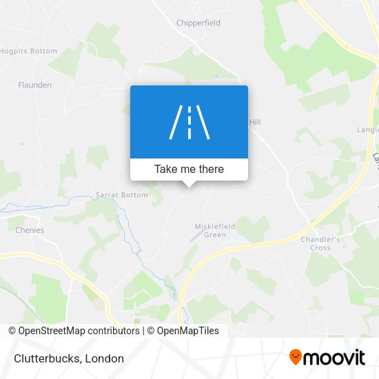 Clutterbucks map