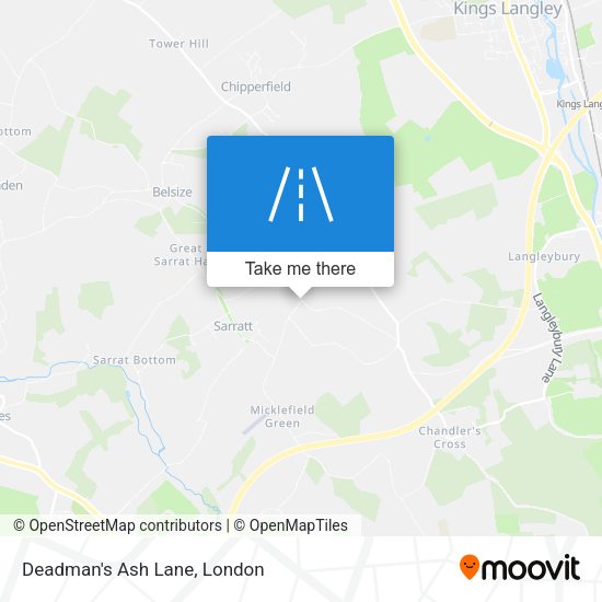 Deadman's Ash Lane map