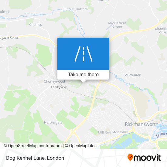 Dog Kennel Lane map