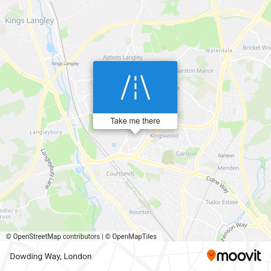 Dowding Way map