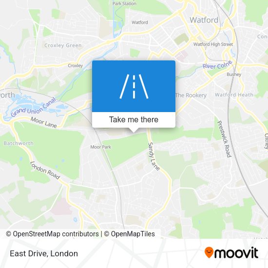 East Drive map