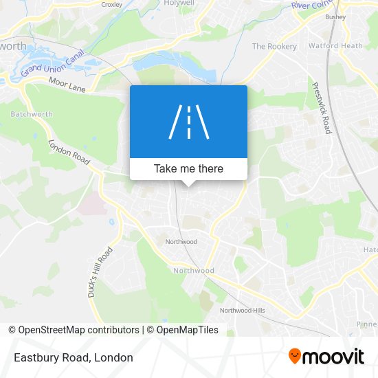 Eastbury Road map