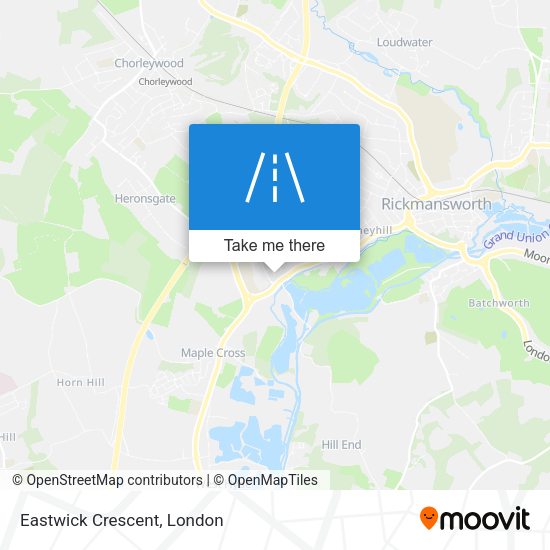 Eastwick Crescent map