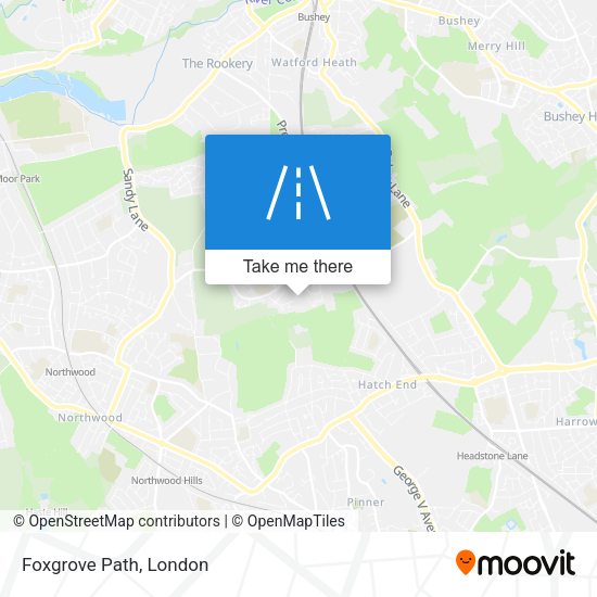 Foxgrove Path map