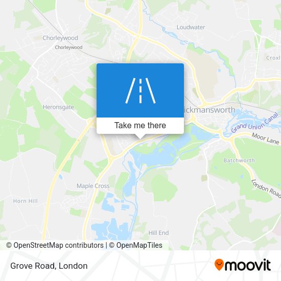 Grove Road map