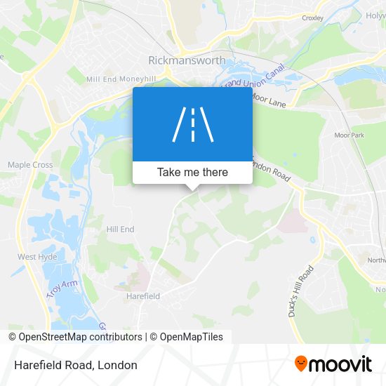 Harefield Road map