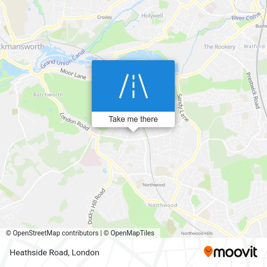 Heathside Road map