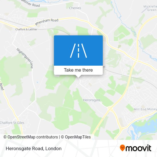 Heronsgate Road map