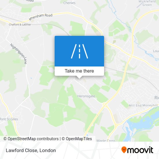 Lawford Close map